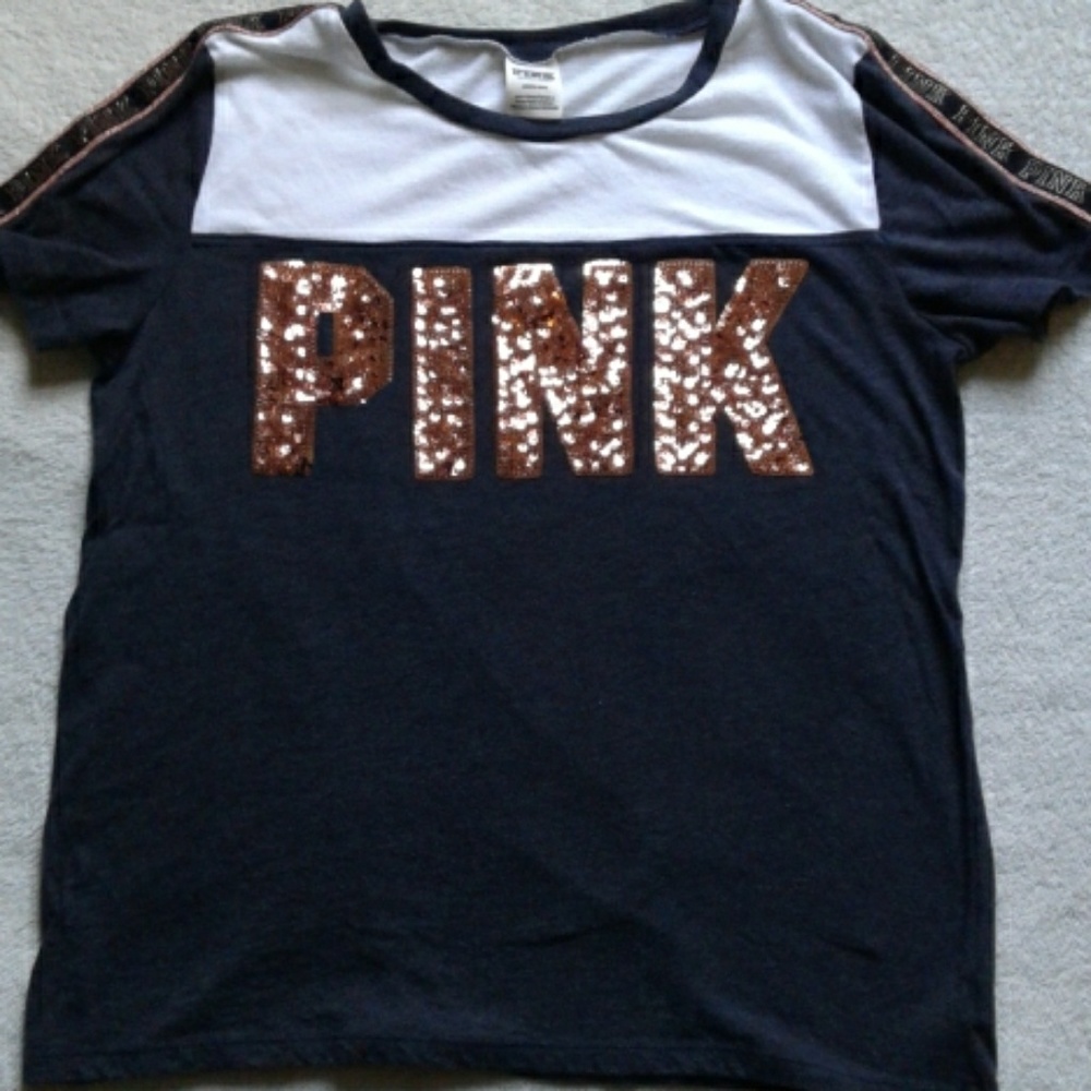 Vs pink bling T shirt